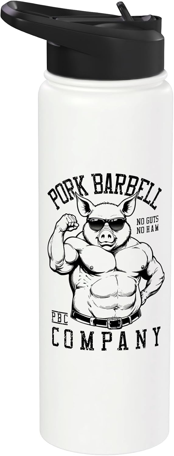 Grandio Design Sports Training And Fitness Pork Barbell Company Funny Gym Buff Pig Bodybuilding Fitness Stainless Steel Insulated