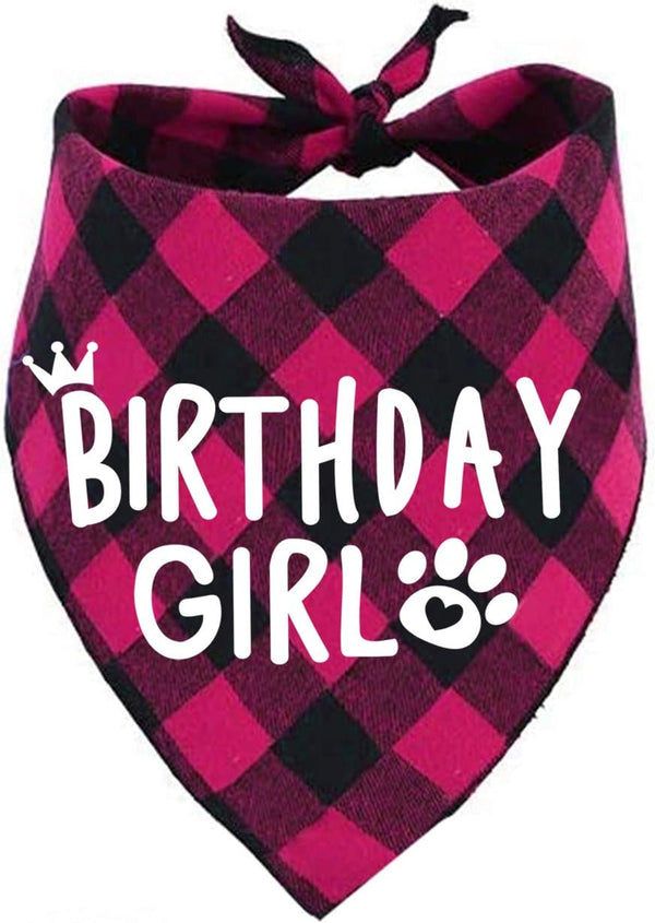 Birthday Girl Dog Bandana
