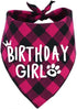 Birthday Girl Dog Bandana