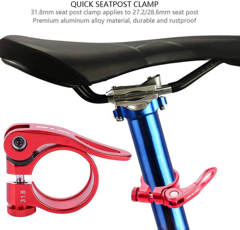 Seatpost Clamp Super Light Seat Tube Clip 27.2/28.6mm Replacement Bike Accessory