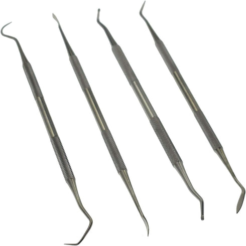 Gun Cleaning Brush & Pick Kit-Double Ended Brass Copper Nylon Steel Brush & Metal Picks Set