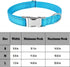 Reflective Dog Collar - Adjustable Safety Nylon with Metal Buckle, Heavy Duty Quick Release for Small Medium Large
