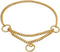 Alvalley Martingale Collar for Dogs - Show Chain Dog Collar, Brass, Safe for Training, Walking, Suitable for All Pets