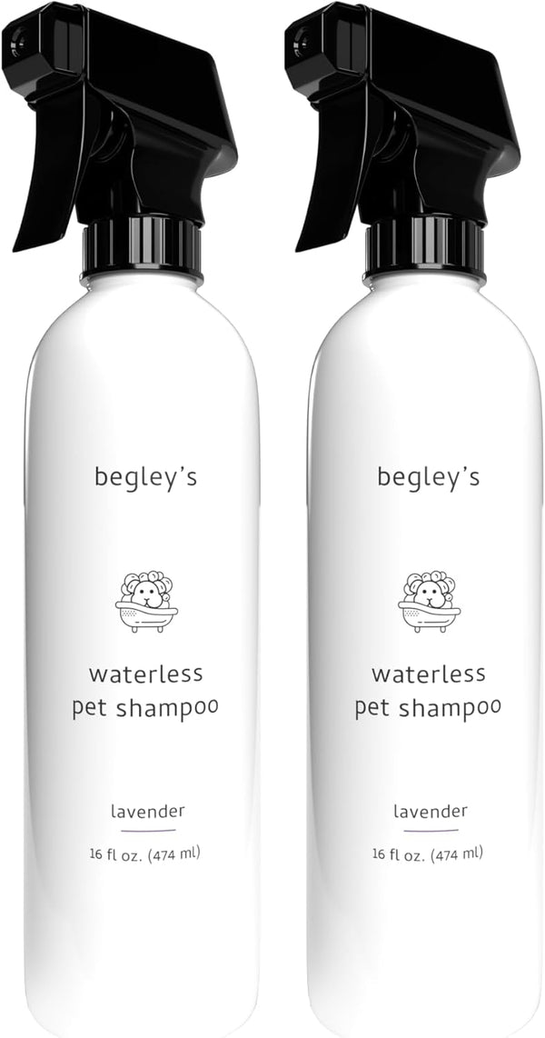 Begley's No Rinse Waterless Pet Shampoo, Bathless Cleaning, Deodorizing, and Odor Removal