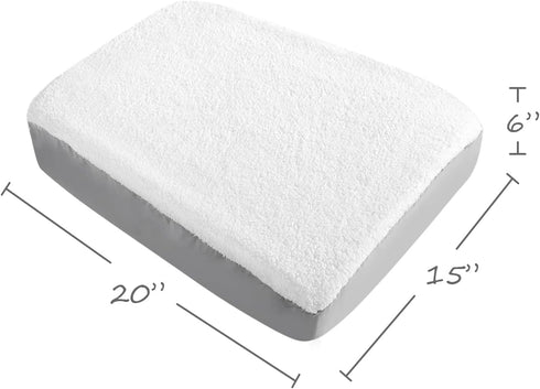 Coldwind Dog Bed Covers Replacement - Waterproof Washable Ultra Soft Velvet, 15 x 20 inch, Fits Most Standard Pet Beds