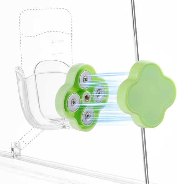 Hamster Water Bottle Holder - Magnetic & Repositionable, Adjustable Base for Hamster