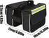 PU Bike Rear Rack Storage Bag, Durable Saddle Bag for Riding Cycling, Fits Most Bicycles