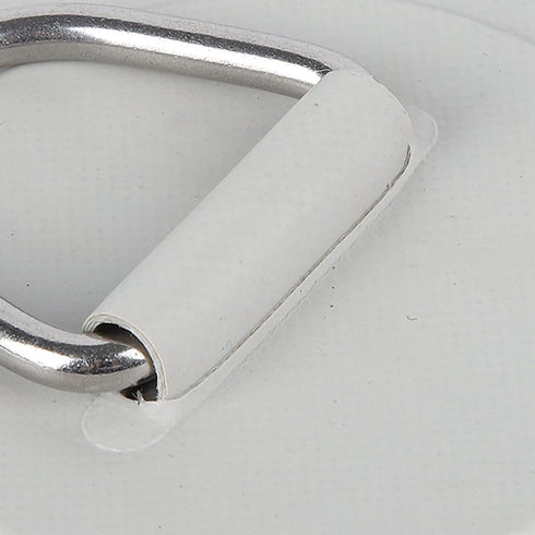 Pissente D Ring Pad, 150mm/6in Surf D Ring Patch, PVC Stainless Steel D Ring Patch for Inflatable Boat, Raft, Kayak,