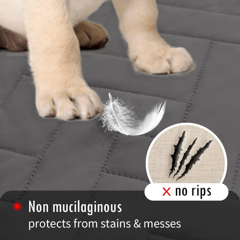 fuguitex Waterproof Dog Bed Cover, Anti-Slip Pet Pad Blanket for Couch, Chair, Recliner, and Furniture