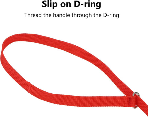 6PCS Dog Slip Leads, D Ring Kennel Nylon Rope for Pet Animal Control, Grooming Shelter Rescues