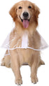 HDE Dog Raincoat Jacket, Reflective Adjustable Hooded Poncho Rain Coat for Small to X-Large Dogs, Clear - L