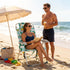 NAICKUC Backpack 5-Positions Folding Tall Beach Chairs for Adults, Adjustable Portable Recliner, Aluminum Frame