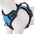 PHOEPET Reflective Dog Harness No Pull Vest for Large Breed, 2 Metal Leash Attachment Hooks, Blue (L)
