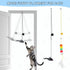 2PCS (28 Inch) Interactive Cat Toys, Hide and Seek Cat Enrichment Toys for Indoor Cats, Automatic Cat Toy Fast Rolling
