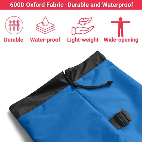 TURBOOST 48 11 Inches, 600D Heavy Duty Camping Chair Replacement Bag with Side Pocket, Camp Cover Bags for Carrying