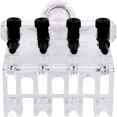 4-Way Aquarium Air Check Flow Control Switch Gang Valve for Fish Tank