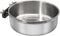 Large Bird Feeding Dish Cups, Stainless Steel Parrot Food Bowl with Clamp Holder for Cockatiel, Macaw, Small Pets