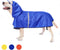 Dog Raincoat for Large Dogs, Adjustable Belly Strap Rain Jacket with Leash Hole - Waterproof Lightweight Breathable