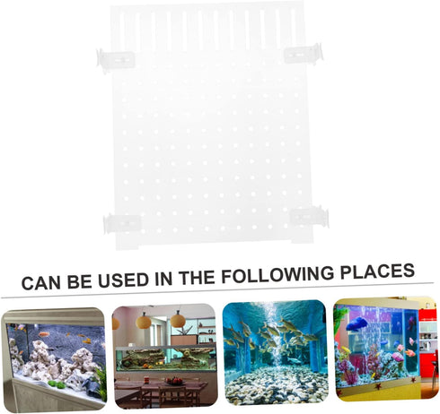 Fish Tank Board Separator: 10 Gallon Betta Fish Tank with Divider, Flapper Accessories, Portable Acrylic Decor