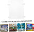 Fish Tank Board Separator: 10 Gallon Betta Fish Tank with Divider, Flapper Accessories, Portable Acrylic Decor