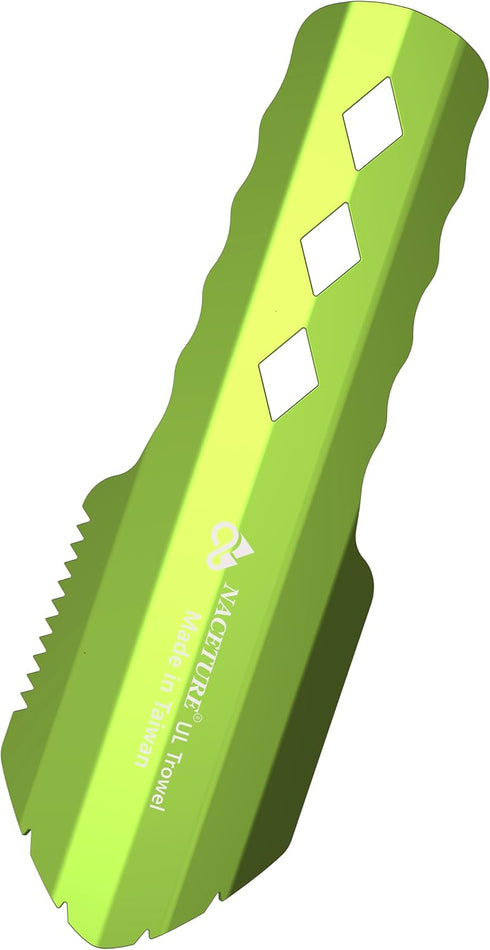 NACETURE Ultralight Backpacking Trowel Aluminum Shovel Small Potty Multitool with Longer Handle