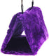 Plush Pet Bird Hut Nest Cdycam Hammock Hanging Cage Tent, Medium, Warm Snuggle Cave (Purple)