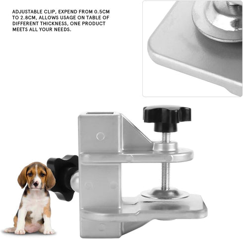 Pet Grooming Table Arms Clamp, H Bar Clamp Holder, Hair Dryer Clamp Clip Accessory for Dog Cat Puppy Kitty (23 * 23mm)