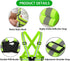 Reflective Vest with 2 Pack Reflector Armbands, Adjustable Elastic Safety Belt for High Visibility Running, Jogging,