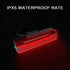 USB Rechargeable Bike Tail Light 2 Pack, Ultra Bright LED Rear Light, 50 Hours Runtime, 5 Light Modes, IPX5 Waterproof