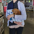 OrgMemory Pet Sling Carrier, Adjustable Dog Sling, Small Dog Cat Outdoor Shoulder Pet Carrier (Heart Shaped)
