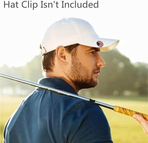 Set FINGER TEN Golf Ball Marker with Hat Clip Markers Assorted Patterns Value Gift Mark Golf Divot Tool Accessories