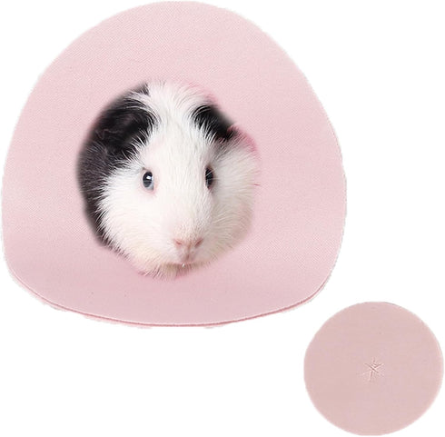 Hamster Recovery Collar Protection Cone, Adjustable After Surgery Collar for Small Animals, Anti-Lick Anti-Bite (Pink,
