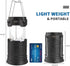 LED Camping Lantern, Solar and Rechargeable, Portable Light for Daily, Camp, Hiking, Emergency, Black