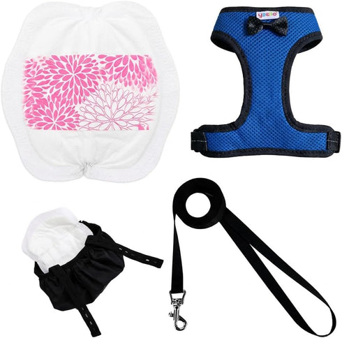 Yesito Washable Chicken Diaper Harness with Poop Bag | Leak-Resistant Adjustable Vest for