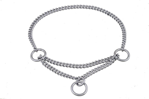 Alvalley Martingale Collar for Dogs - Show Chain Dog Collar, Made of Brass, Safe for Training and Walking