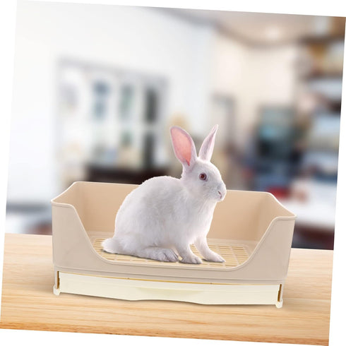 Ipetboom Large Rabbit Litter Box - Easy to Use Bunny Potty