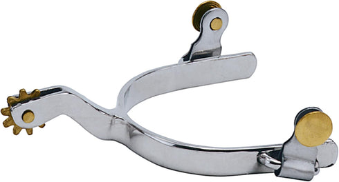 Weaver Leather Men's Roping Spur, 1.75" with Plain Band