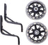 Garneck Bike Holder 2pcs Training Wheels Stabilizer Mute Flashing Wheel for 12 Inch Bracket Kids Bikes (Black)
