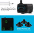 PULACO 2Pcs Mini Submersible Water Pump (95GPH 5W) for Aquarium, Pond, Fountain, Hydroponics