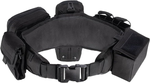 YAKEDA 5 in 1 Duty Belts, Tactical Utility Belt with Pouches for Law Enforcement