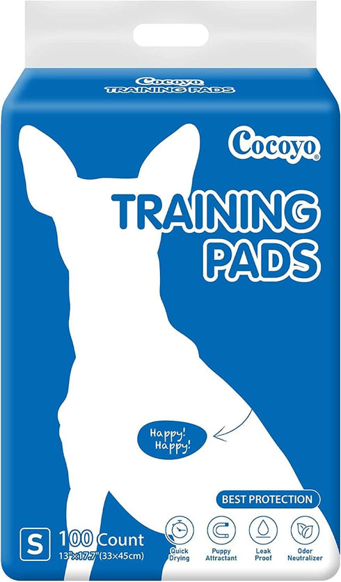 COCOYO Best Value Training Pads, 100 Count 13“ by 17.7” Super Absorbent Puppy Pads, Blue
