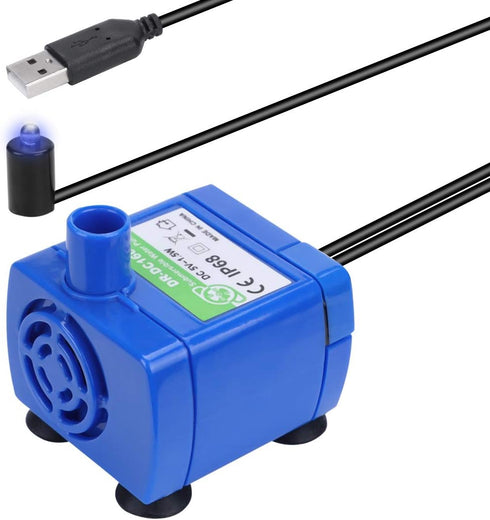Wonder Creature Cat Water Fountain Pump, Replacement Pump for Round, Cubic, and Crystal Cat Water Fountain
