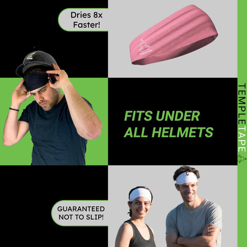 Headbands for Men and Women, Moisture Wicking Sports Headband for Running, Cross Training, Yoga