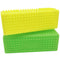 2 Pieces Pet Hair Remover, Block Roller Cleaner Brush for Sofa, Car Interiors, and Fabrics (Yellow, Green)