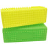 2 Pieces Pet Hair Remover, Block Roller Cleaner Brush for Sofa, Car Interiors, and Fabrics (Yellow, Green)