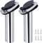 Hoffen 2Pcs Boat Stainless Steel Fishing Rod Holder Flush Mount with PVC Cap, 15/30/90 Degree