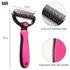 Pet Hair Removal Tool, Dematting and Deshedding Brush for Dogs and Cats, Double Sided Grooming Brush Hair Shedding Comb