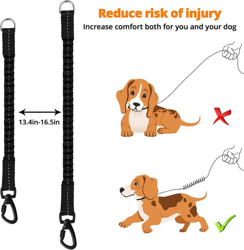 Long Dog Leash 50 FT | Heavy Duty Rope Leashes for Training | Swivel Lockable Hook, Reflective, Padded Handle, Orange