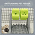 GATHINESS Automatic Rotating Dog Feeding Bowl with Anti-Choking Slow Feeder Function, Plastic Pet Food Dispenser