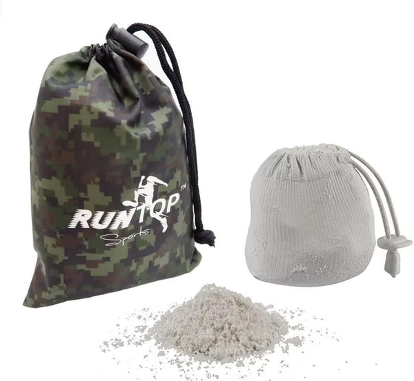 RUNTOP 2.4OZ Refillable Magnesium Carbonate Powder Gym Chalk Ball Bag for Weightlifting, Cross Fitness, Rock Climbing